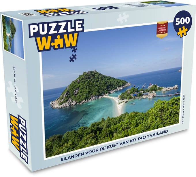 Puzzel Eilanden voor de kust van Ko Tao Thailand - Legpuzzel - Puzzel 500 stukjes