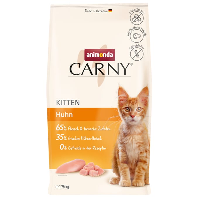 1,75kg animonda Carny Kitten Huhn Katzenfutter trocken