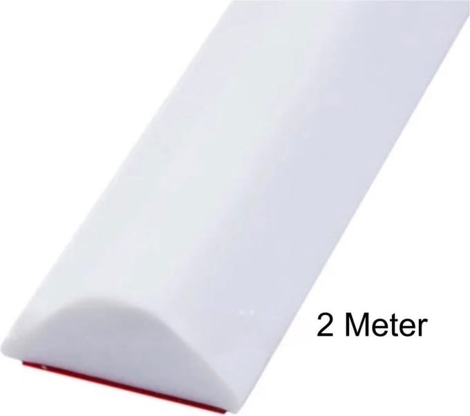 Waterkering - Waterdrempel - Douche dorpel-Siliconen - Wit - 2 Meter -Siliconen - Zelfklevende Kit rand