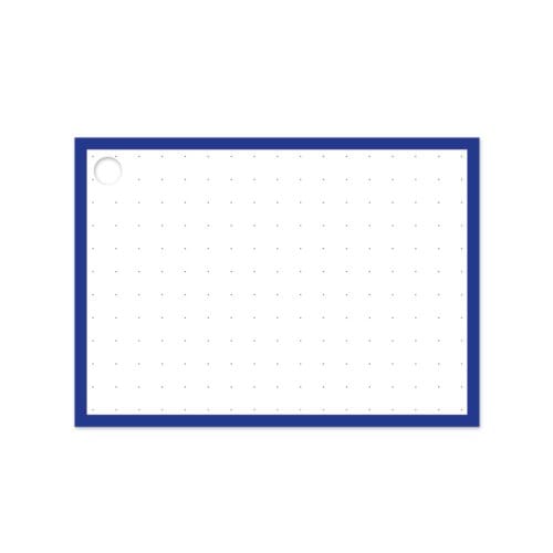 Flashcards a7 dots blauw à 50 stuks