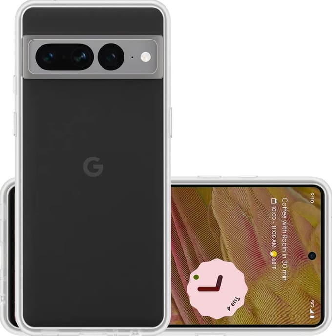 Hoesje - Geschikt voor Google Pixel 7 Pro - Sterk & Shockproof - Hoes Cover - Siliconen Case - Transparant