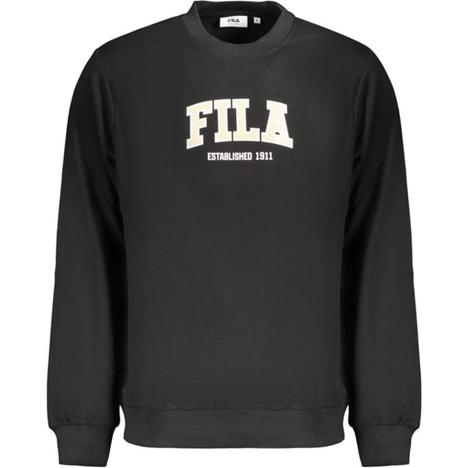 Fila Zwarte Katoenen Heren Sweatshirt