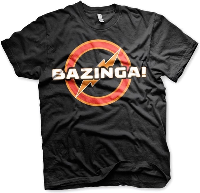 The Big Bang Theory Heren Tshirt -M- Bazinga Underground Logo Zwart