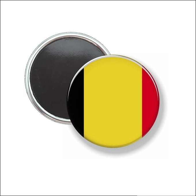 Button Met Magneet 58 MM - Vlag BelgiÃ« - NIET VOOR KLEDING