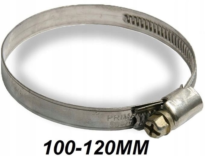 K2 Roestvrijstalen Slangklem 100-120mm Breedte 9mm