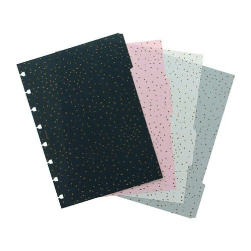 Filofax tabbladen a5 notitieboekje - confetti