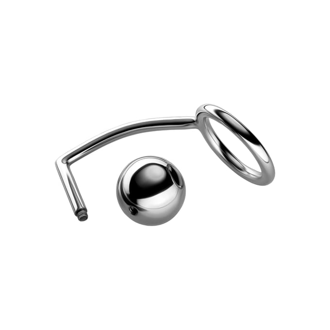 Rimba - RVS Cockring Met Buttplug - Anaal Slot XL