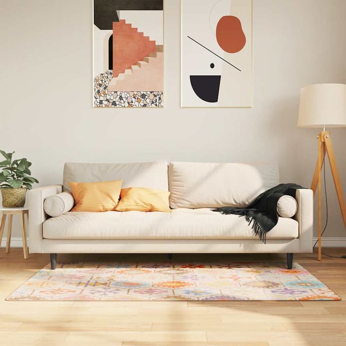 vidaXL - Vloerkleed - wasbaar - 80x150 - cm - meerkleurig