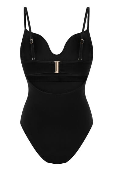 Hunkemöller Badpak Neoprene Zwart