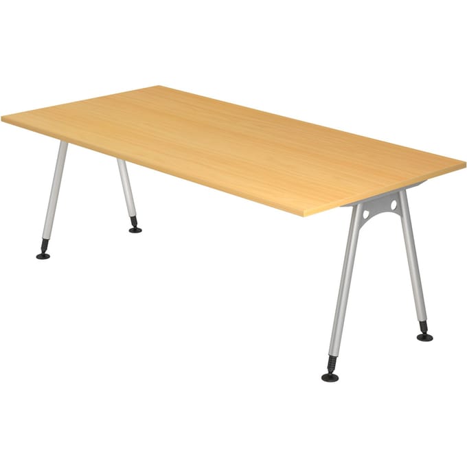 ATOS 2E S | Bureau - Beuken 200 x 100 Tafelhoogte I In hoogte verstelbaar
