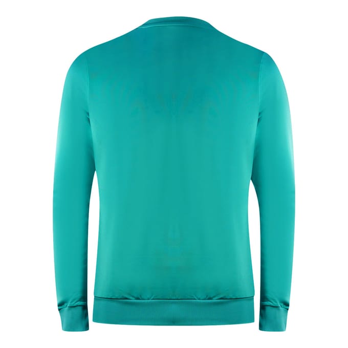 Lyle & Scott Golf Tech blauwgroen groene trui met ronde hals