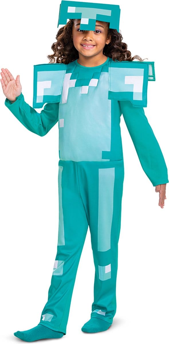MINECRAFT (MOJANG), Diamond Armor Fancy Aankleden, Maat S (4-6 jaar), Jongens