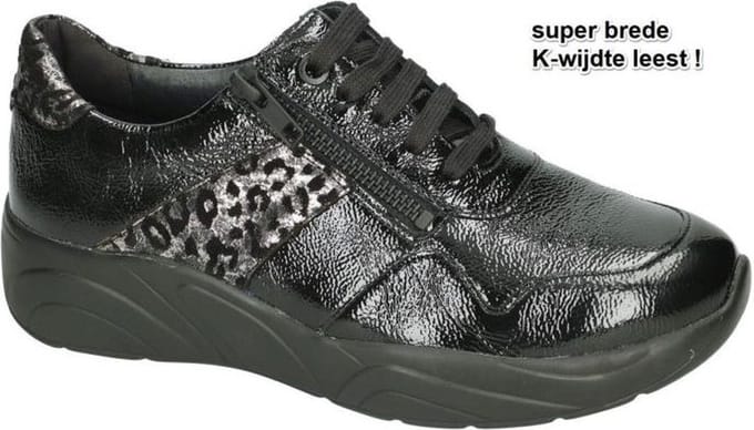 Solidus -Dames - zwart - sneakers - maat 37.5