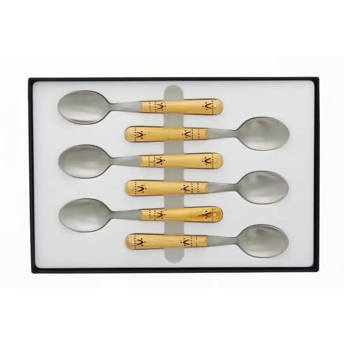 Set van 6 koffielepels Nontron