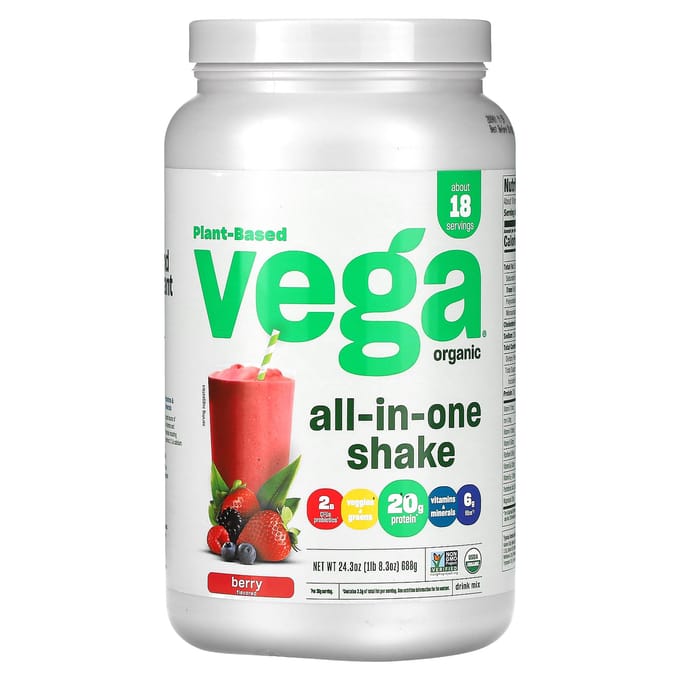 Biologische Alles-in-één Shake, Berry, 688G(24,3 Oz)
