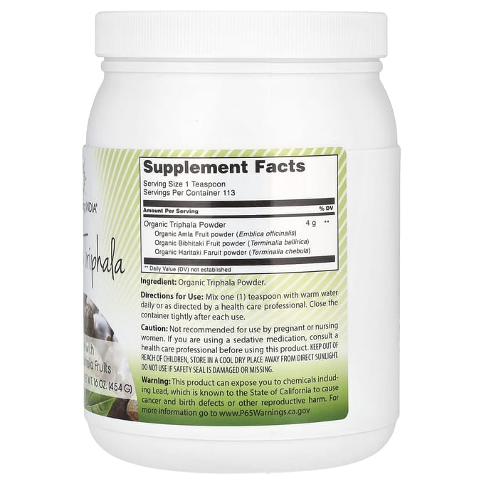 Biologische Triphala, 454G(16oz)