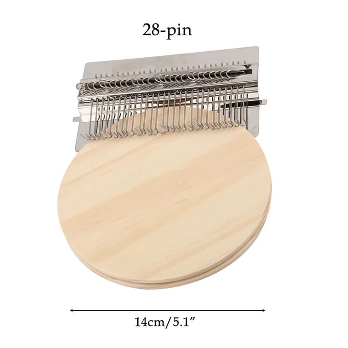 Mini outil de tissage manuel, outil de reprisage DIY, machine de tressage et de patching pour débutants multicolore