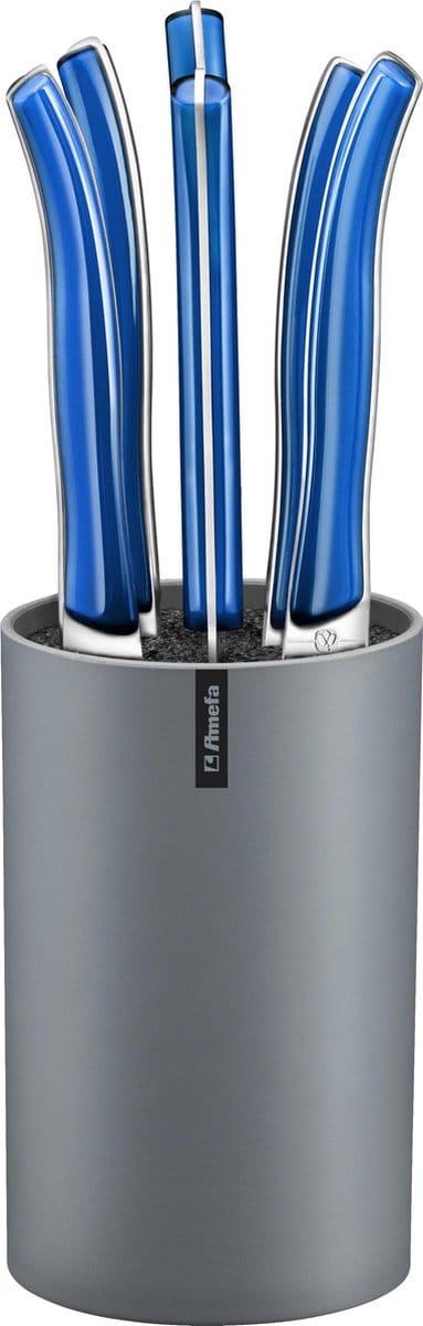 Amefa-Star Lag-6 delige steakmessenset in blok - Blauw