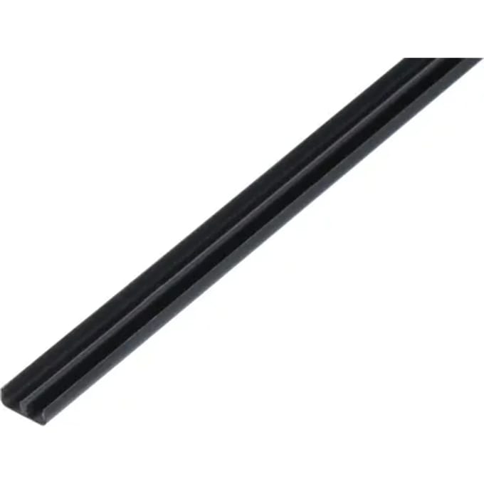 Alberts Plat Profiel - Pvc Zwart - 18x5x1,6mm 2m
