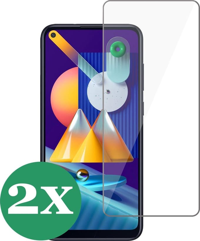 Screenprotector geschikt voor Samsung Galaxy M11 - Screen Protector Glas - 2 Stuks
