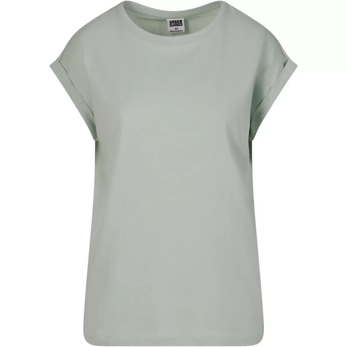 Urban Classics - Extended Shoulder Dames T-shirt - 5XL - Mintgroen