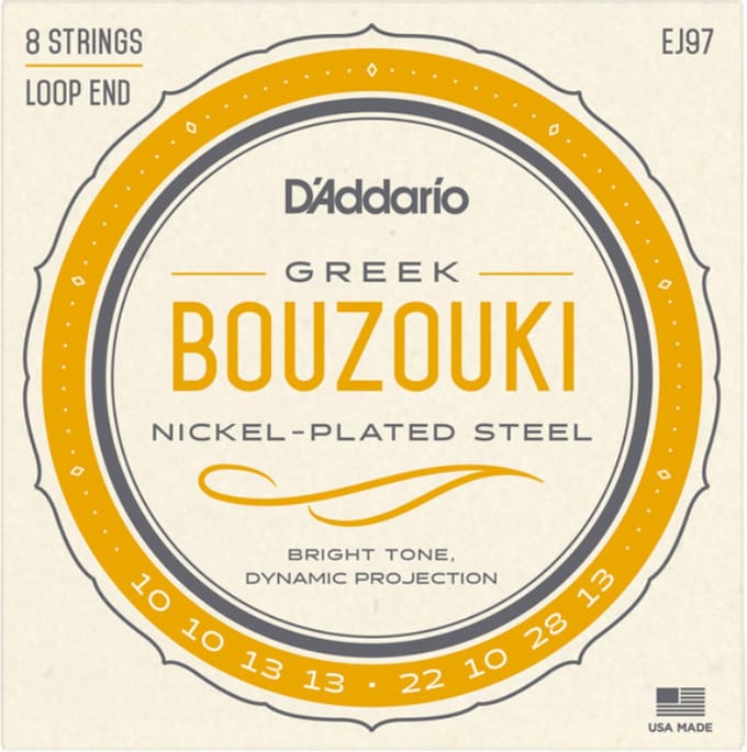 D'addario EJ97 - Bouzouki Greek - 8-string - Nickel Wound