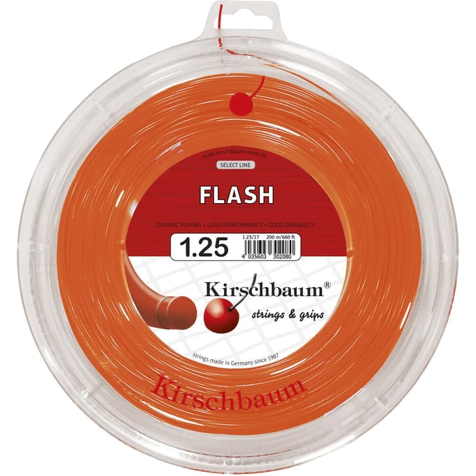 Kirschbaum Flash Tennissnaar - Oranje 1.25mm 200m