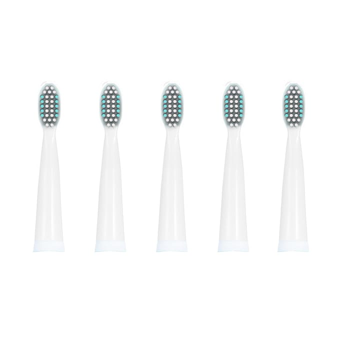 Paquet de 5 têtes de brosse à dents électrique de remplacement SA-86, ensemble de têtes de brosse à dents Extra douces, recharges noir