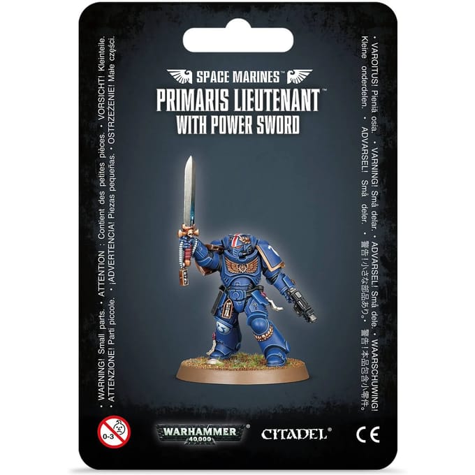 9-delig beeldje Games Workshop Warhammer 40k - Space Marine Primaris Lieutenant With Power Sword