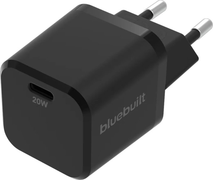 BlueBuilt Power Delivery Oplader met Usb C Poort 20W Zwart