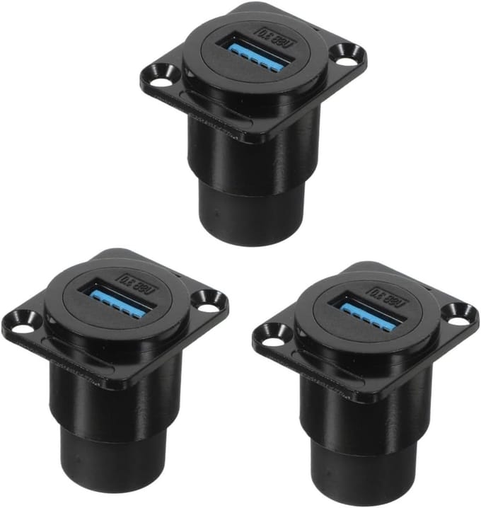 3 x Hard Drive Connector, USB Adapter voor Flush Mount, USB Step Connector en Panel Connector, Ideaal voor Data-uitbreiding en Verbindingen