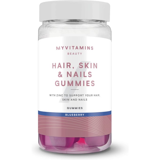 Haren, huid en nagelgummy's - 60 Gummies - 30servings - Nieuw - Bosbessen