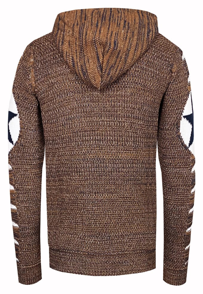Grof gebreide hoodie