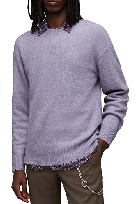 AllSaints Luka Crew Lilac Purple Taglia: XXL | Maglioni a maglia Outlet | Uomo | Viola