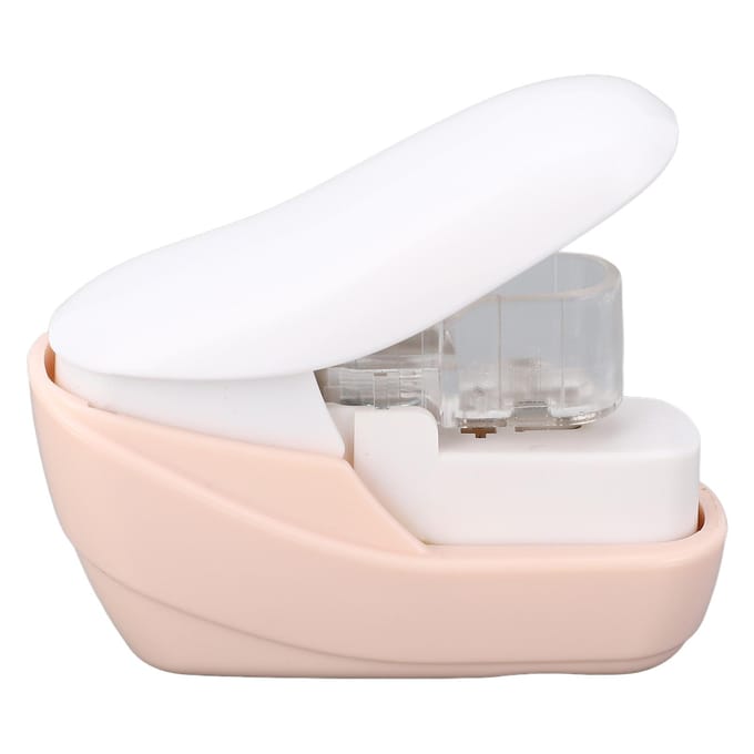 Agrafeuse sans agrafes Économie d'effort Portable Mini de bureau Agrafeuse sans aiguilles pour bureau white