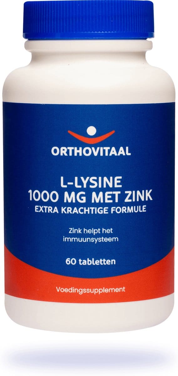 OrthoVitaal L-Lysine 1000mg met zink 60 Tabletten