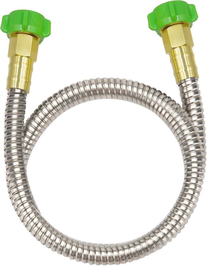 Stainless Steel Korte Tuinslang met Metaal Connector - Flexibele en Lichtgewicht Waterdouche