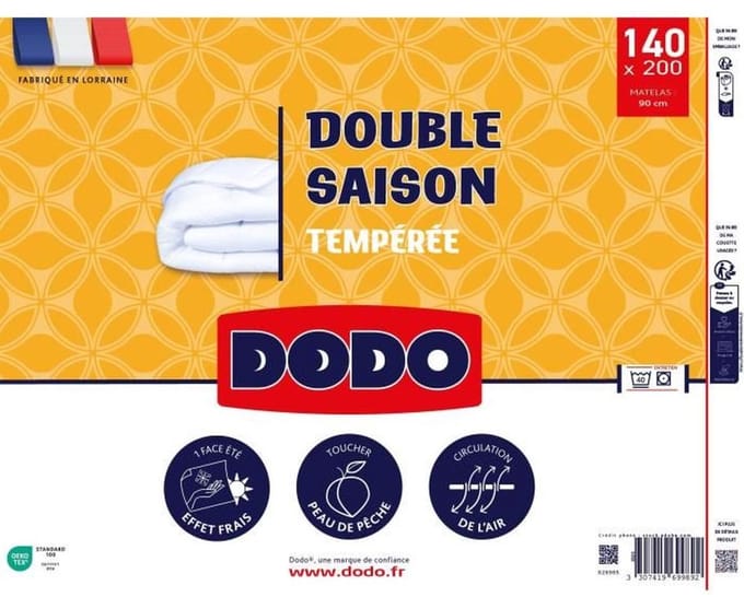 DODO – Double-Season – Dekbed – VOLUPT'AIR – 140x200 cm