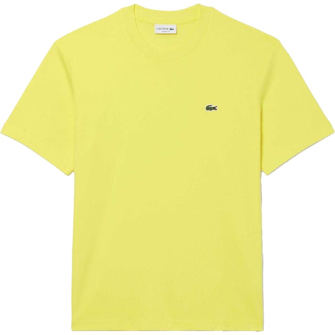 Lacoste Katoenen heren-T-shirt (Geel)