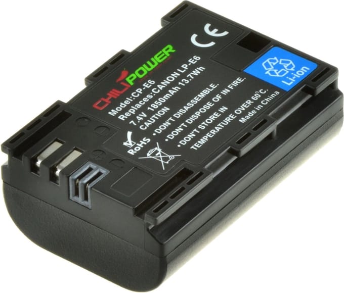 ChiliPower LP-E6 accu voor Canon - 1850mAh