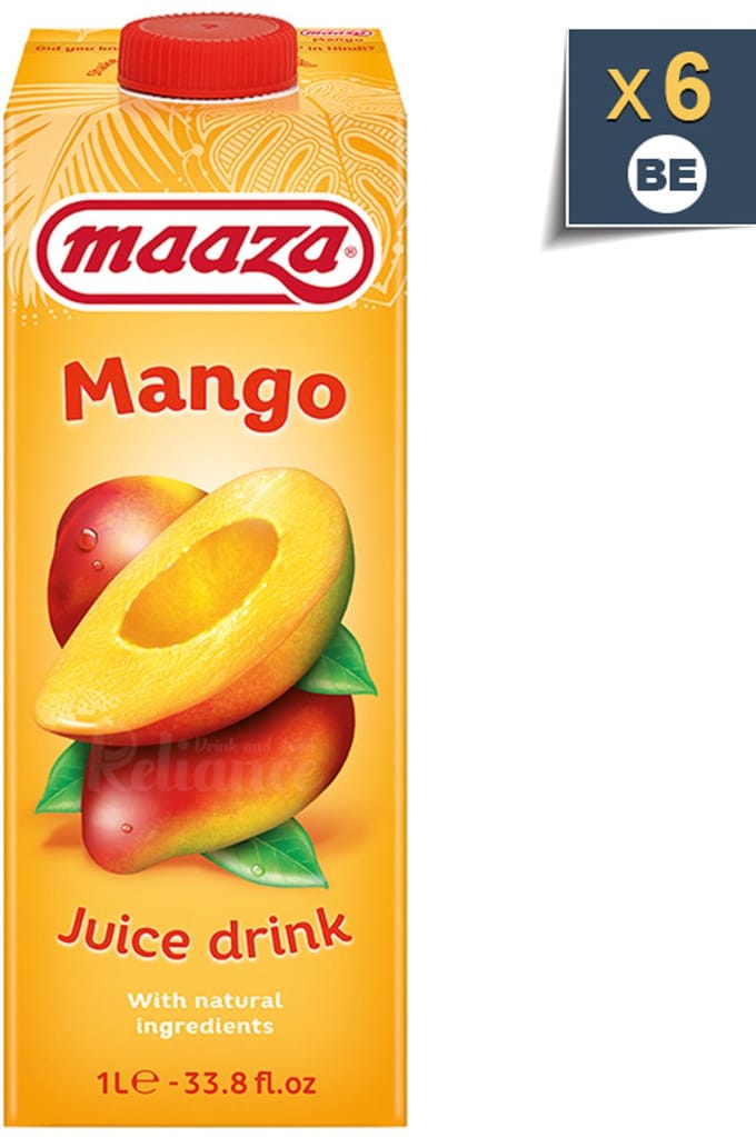 Maaza Mango 6x1L - Mangosap 6 x 1 liter