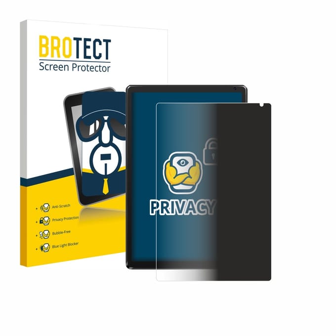 BROTECT - privacy screenprotector voor Ainmel AMLC12 10.1" - Folie Beschermfolie Blauwlichtfilter