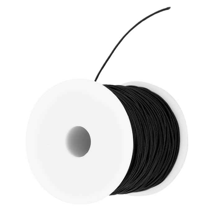 1mm X 100m Elastisch Draad Elastisch Koord voor DIY Kralen Rijgdraad Touw Sieraden Armband Maakkoord Zwart black