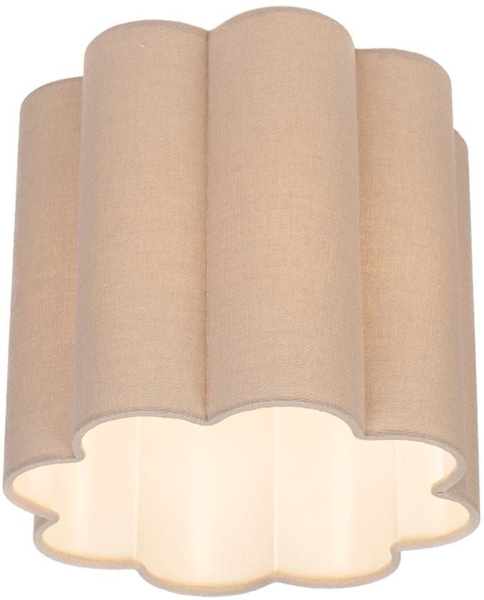 Lumidora Plafondlamp 75606 - Plafonniere - FLORAL - E27 - Taupe - Textiel