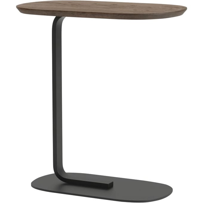 Muuto Relate Side Tafel - 60,5 cm - gerookte eik/zwart