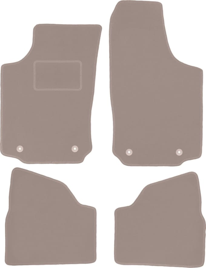 Beige veloursmatten voor: Opel Corsa C hatchback (2000-2006)
