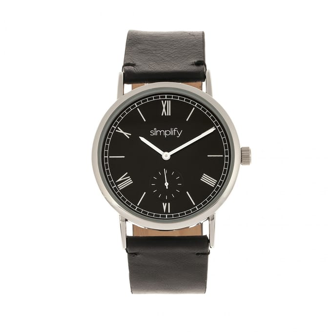 Vereenvoudig het 5100 horloge met leren band