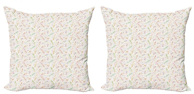 ABAKUHAUS – Kussenhoes 2x50x50 cm – Multicolor – Dubbelzijdig