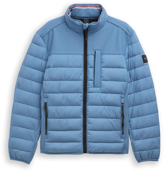 Tom Tailor - Hybride gewatteerd vest met opstaande kraag - Maat S - marine blue