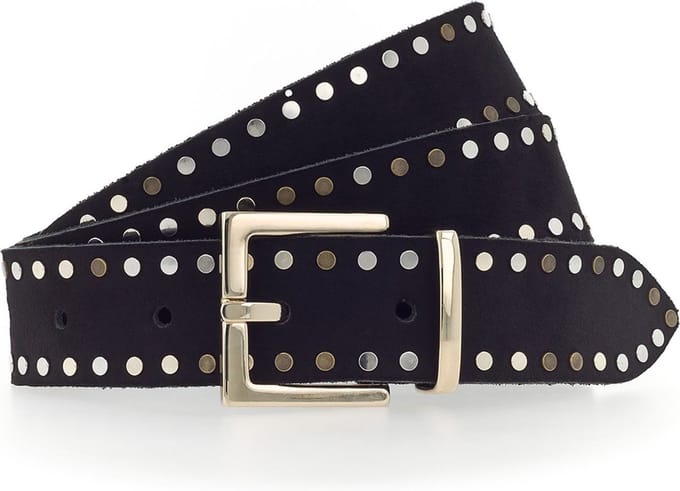 Tamaris Riem Leather Belt W110 Black Zwart